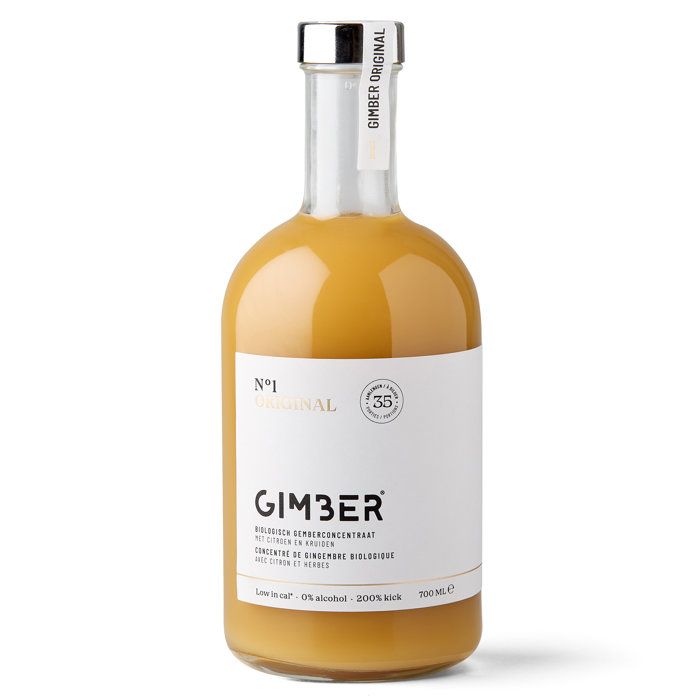 Gimber - N�1 - Original - Concentr� de gingembre biologique avec citron et herbes - 700ml