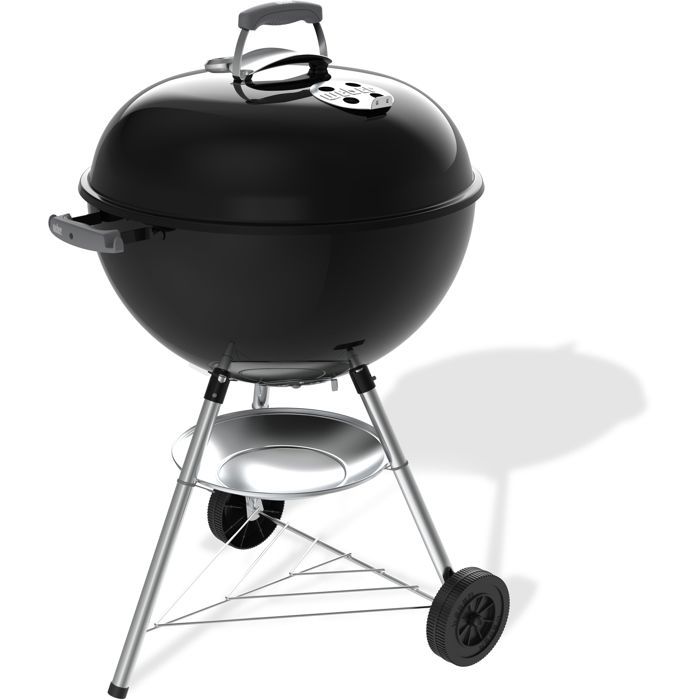 Barbecue à Charbon Weber Bar-B-Kettle Ø57 cm avec Thermomètre Intégré - 9 Couverts - Noir