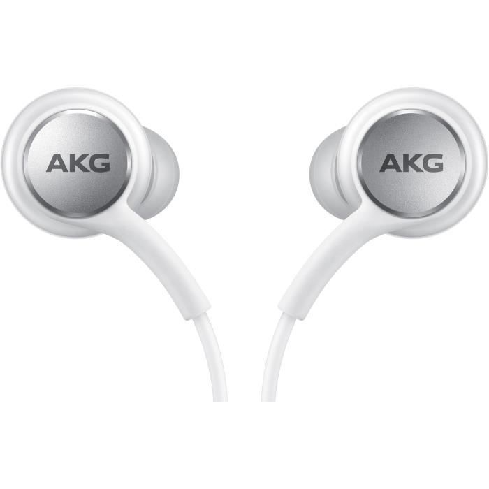 SAMSUNG Ecouteurs câble tissu USB type C Sound by AKG Blanc