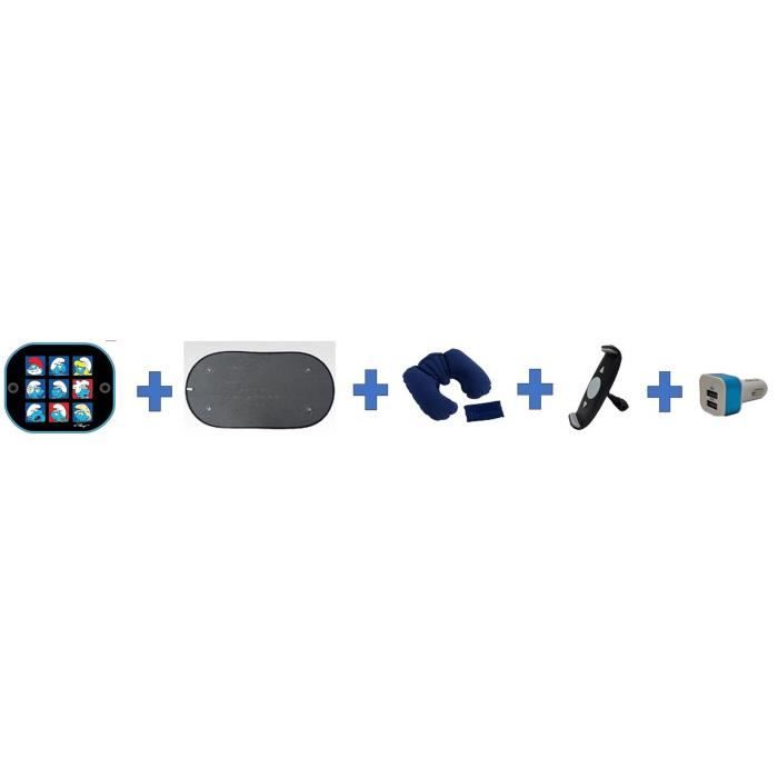 Pacchetto auto estivo - HTC EQUIPEMENT - Andare in vacanza - Include: visiera parasole, cuscino per il collo, supporto per tablet