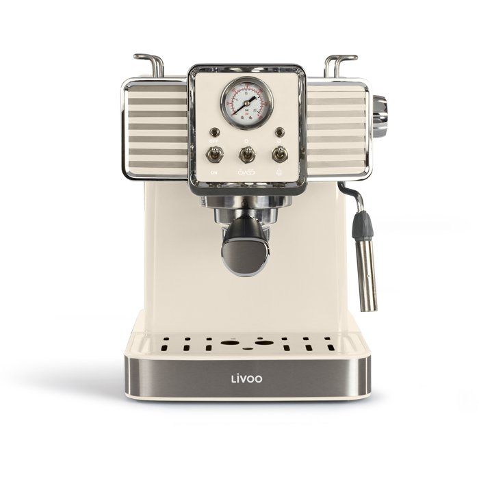 Machine à café expresso LIVOO DOD174C 1350W 15 bars Crème