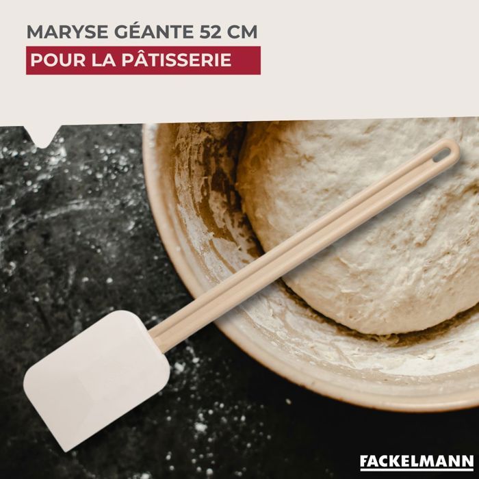 Image secondaire de Ensemble de 2 Maryses de pâtisserie de cuisine - FACKELMANN - Manche en résine - 52 cm