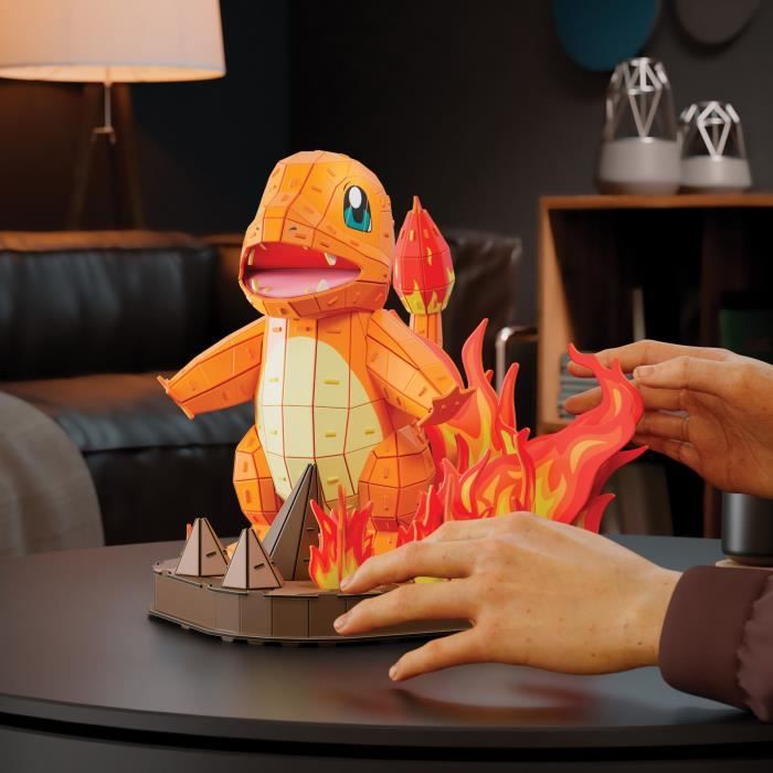 Image secondaire de 4D Build - Puzzle 3D - Salameche Pokémon - 241 pieces - 26cm - des 12 ans