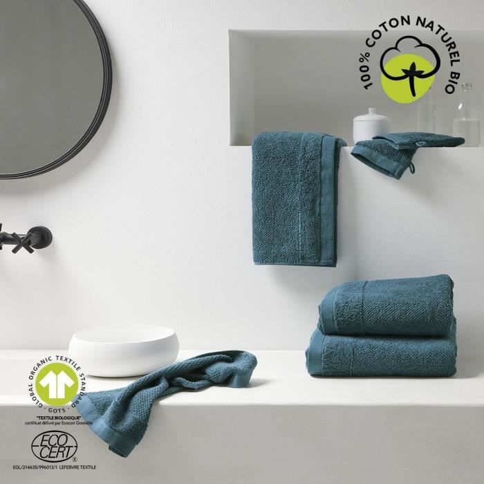 Image secondaire de Maxi drap de bain - TODAY - 90 x 150 cm - Coton - Organic Paon