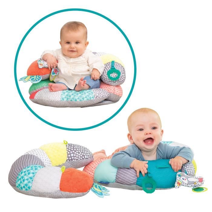 Coussin d'activités 2-in-1 INFANTINO Tummy Time