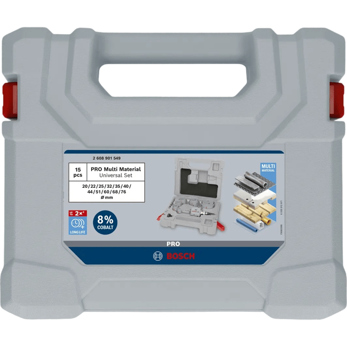 Image secondaire de Coffret de Scies Trépans Multi Matériaux 15pcs - BOSCH PROFESSIONAL