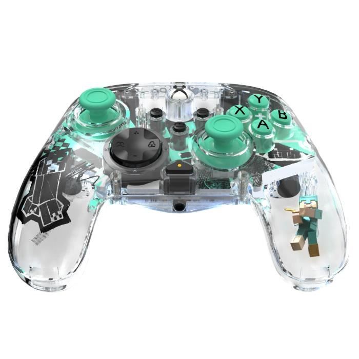 Image secondaire de Manette de jeu - Xbox Series X|S, Xbox One et PC - Minecraft : Diamond - Sans fil - PDP - Transparent
