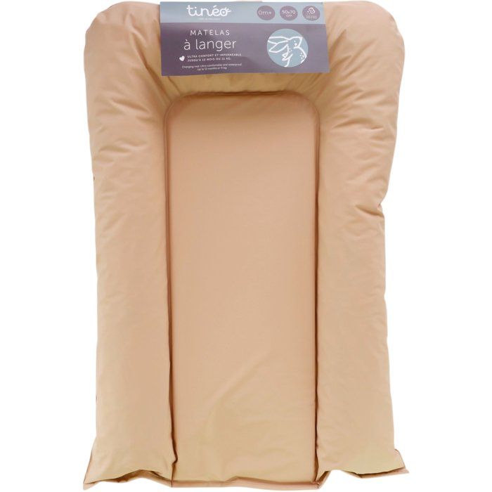 Image secondaire de Matelas à Langer Moelleux TINEO - Modèle Flocons - PVC Noisette