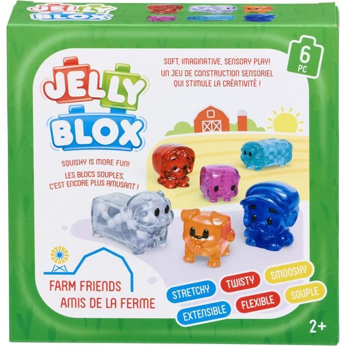 Image secondaire de Coffret Amis de la ferme - Jeu de construction - JELLY BLOX - GOLIATH - Briques souples et flexibles - Des 2 ans