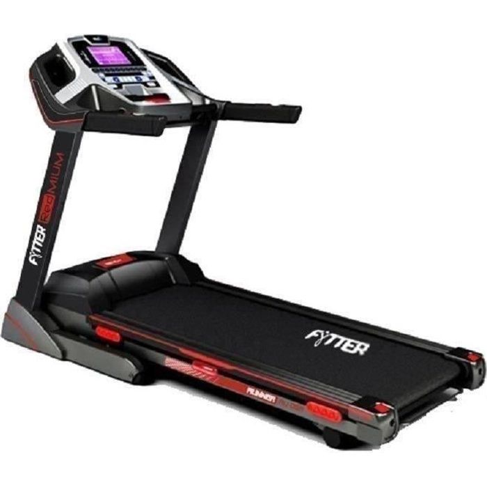 Tapis de course pliable - Moteur 3 CV - 15 niveaux d'inclinaison - MP3 - USB - Vitesse de 18 km/h - FYTTER RU-06R