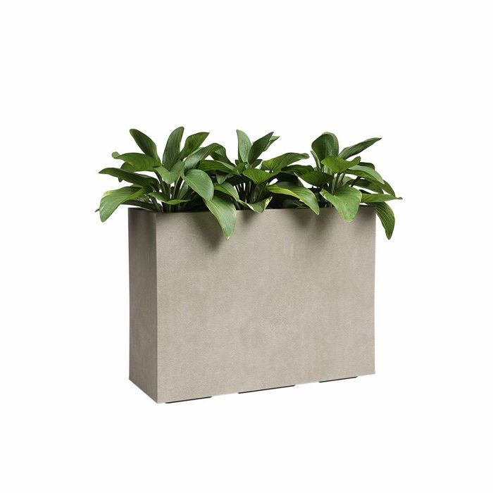 Image secondaire de Jardinière Haute Sydney en Plastique Crème - 80 cm - 50 L