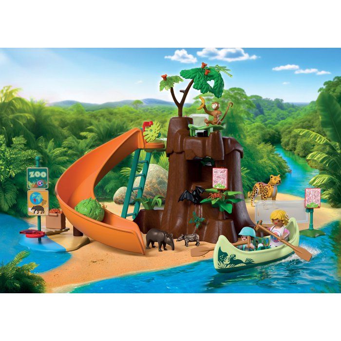 Image secondaire de Playmobil Jungle Aventure : Explore le Zoo Tropical