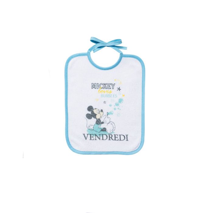 DISNEY Mickey little Lot de 7 bavoirs naissance - 20 x 25 cm