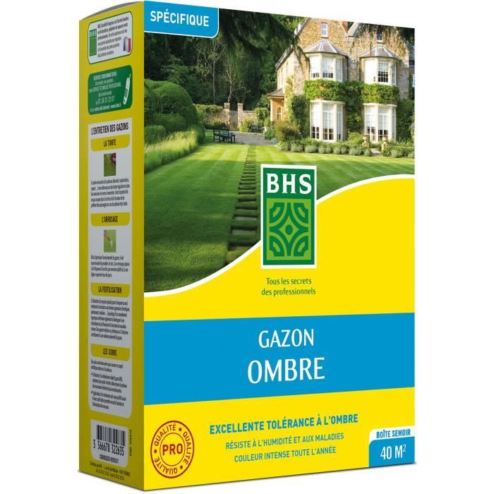 Prato - BHS - Prato Ombra 1kg § 40m² § Resistente alla scarsa illuminazione e alle zone d'ombra.