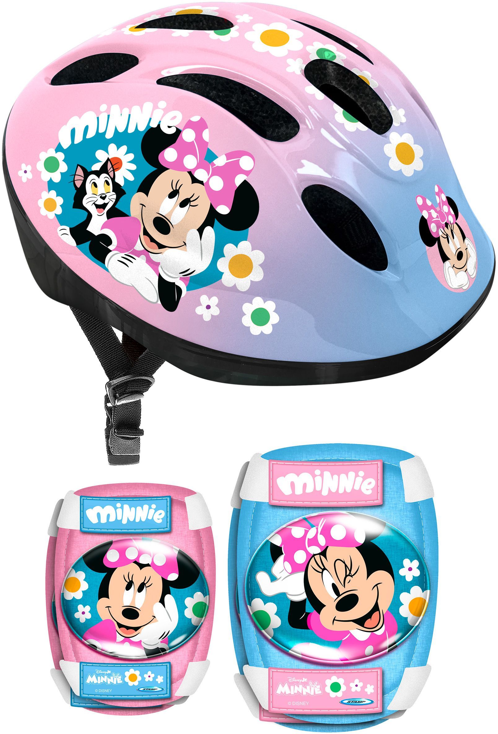 Set de Protection Minnie : Casque, Coudières et Genouillères