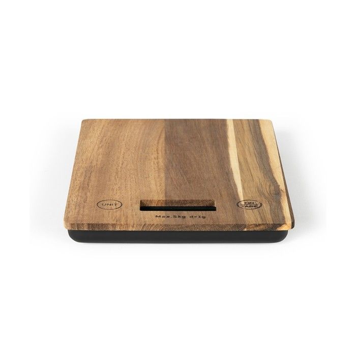 Image secondaire de Balance de cuisine électronique - LIVOO - DOM492 - Plateau acacia - Max. 5 kg - 4 unités de mesure - Ecran LCD