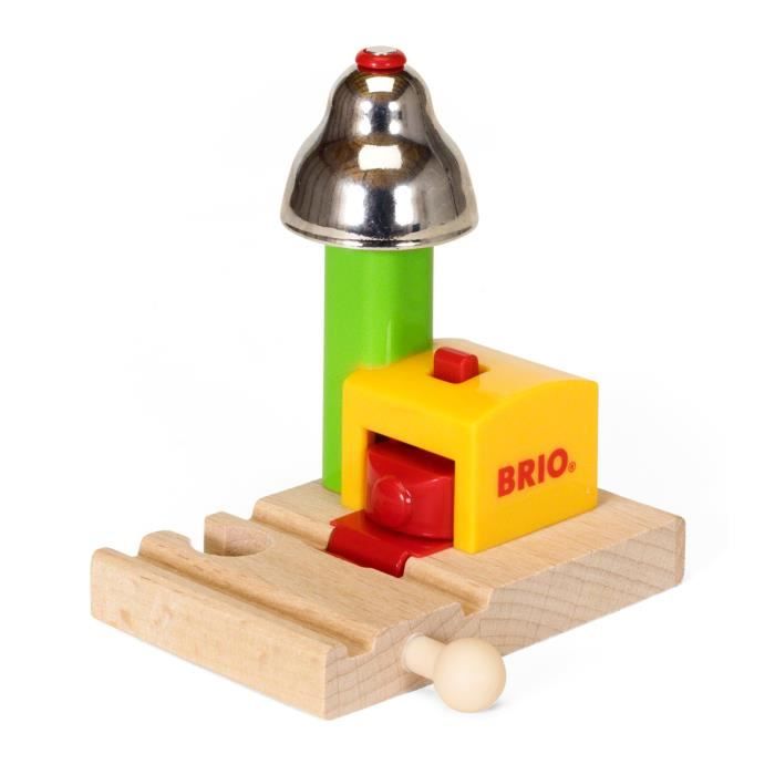 Brio Mon Premier Signal Cloche Magnétique - Accessoire pour circuit de train en bois - Ravensburger - Des 18 mois - 33707