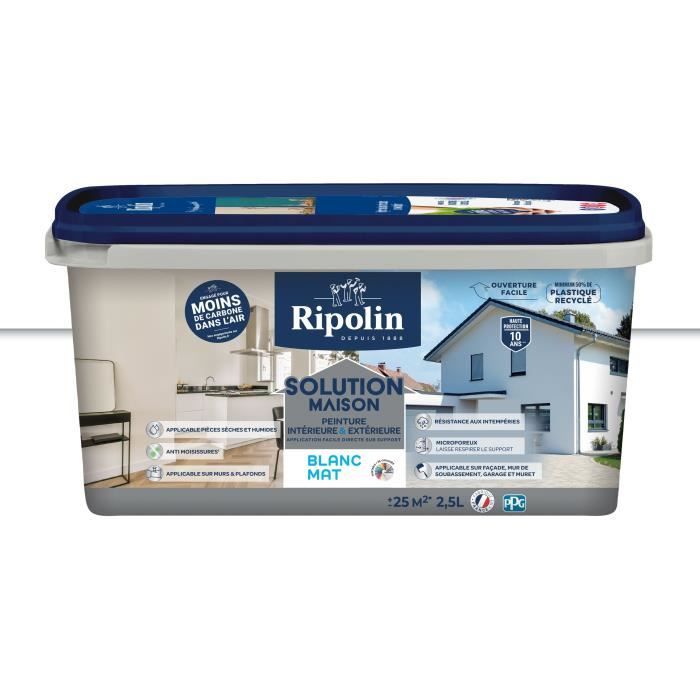 Matte white home solution - RIPOLIN - 2.5 L
