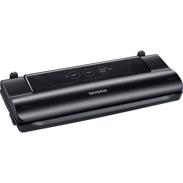 SEVERIN FS3610 Sacchetto di soda compatto - Aspirazione e chiusura automatica - Mantiene il cibo fresco 8 volte più a lungo / Nero