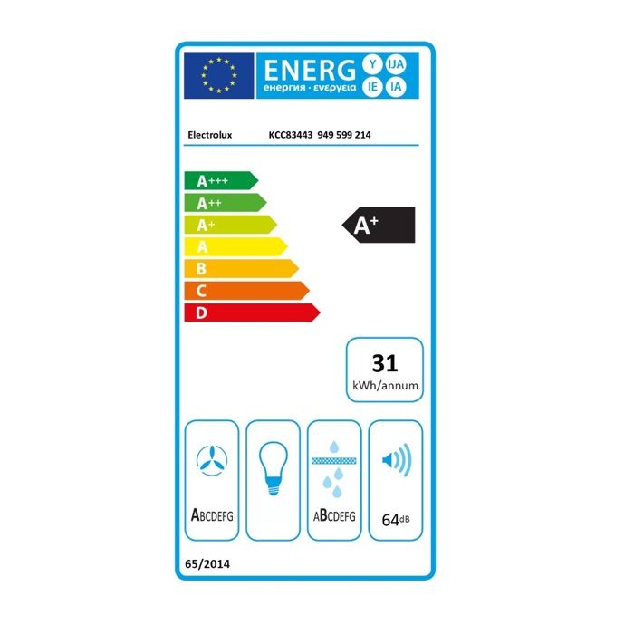Image secondaire de Plaque de cuisson induction aspirante Electrolux 4 foyers 78 x 52 cm
