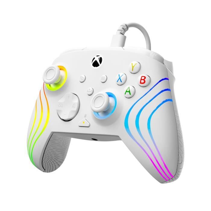 Image secondaire de Manette de jeu - Xbox Series X|S, Xbox One et PC - Afterglow Wave - RGB - Filaire - Blanc- TURTLE BEACH