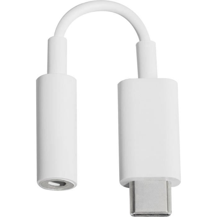 GOOGLE Adaptateur USB C / Jack - 3,5 mm - Blanc