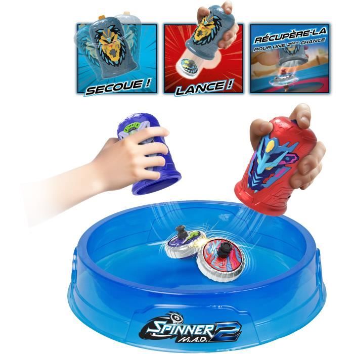 Image secondaire de Jeu d'ambiance - SILVERLIT - SPINNER MAD 2 - 2 toupies - 1 arene - a partir de 5 ans