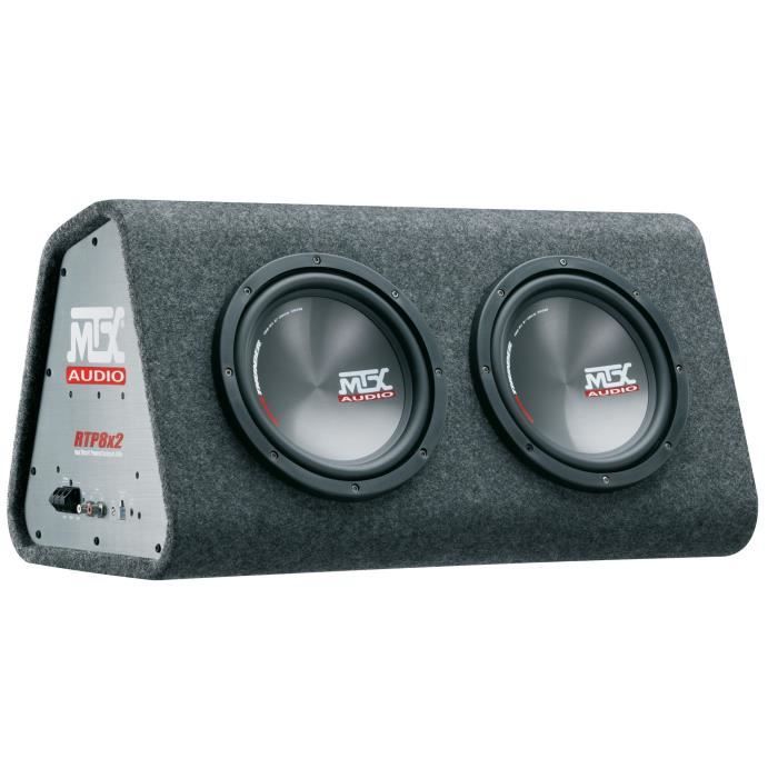 Caisson Amplifié - MTX - RTP8x2 - 2 Subwoofers 20 cm - 240W RMS - Classe-D