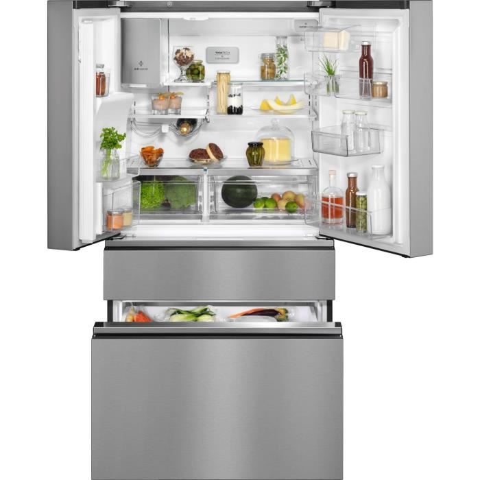 Réfrigérateur ELECTROLUX -  LLI9VF54X0 - Multi-portes - 617L (378L/239L) - H 178,2 cm x L 91,3 cm - Inox