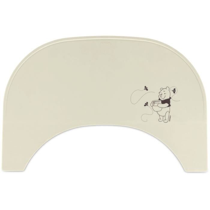 Set de table pour chaise haute - HAUCK - 100 % Silicone alimentaire - Winnie l'ourson Beige