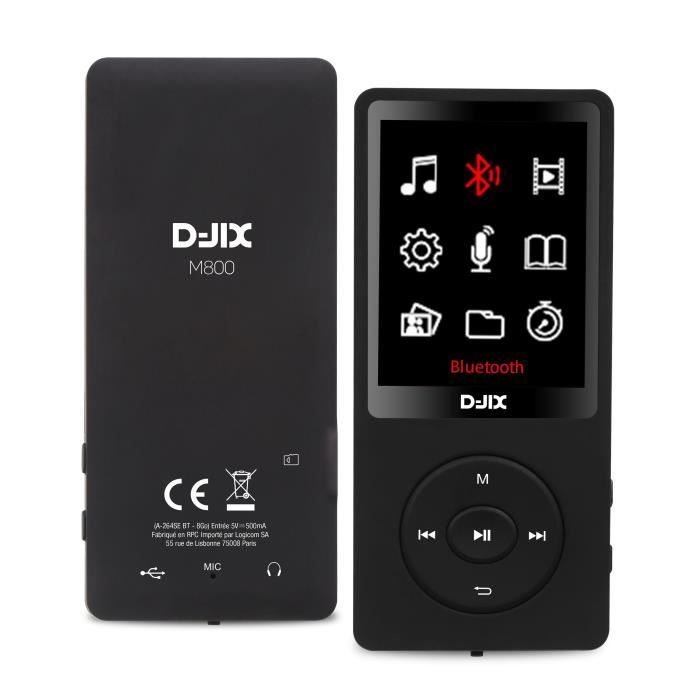 Image secondaire de Baladeur MP4 - LOGICOM - M800 - 8GB - Bluetooth - 2.4'' - 300 mAh - USB-C