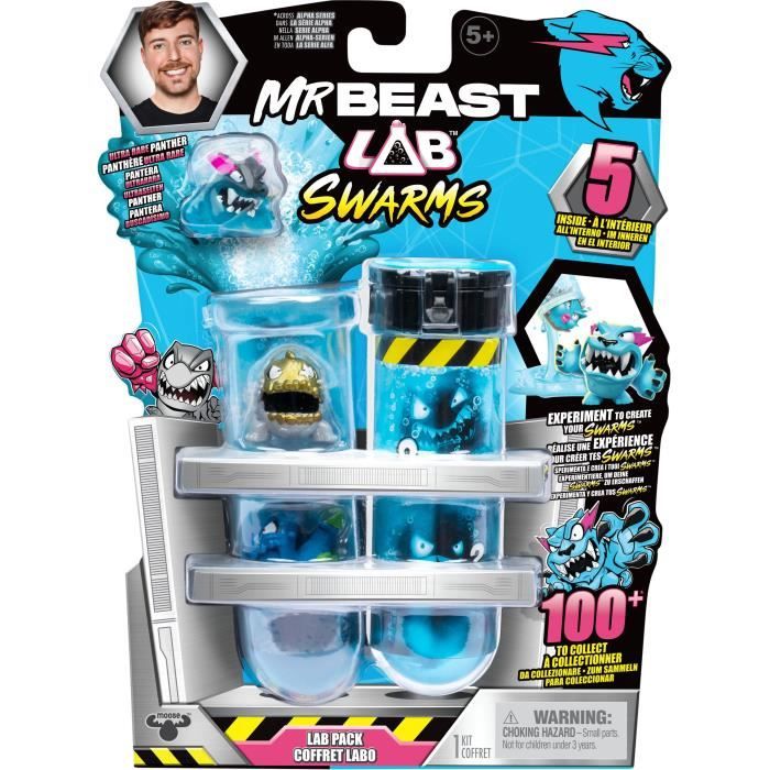 Figurines Miniatures - MrBeast Lab Swarms - 5 modèles aléatoires, 2,5 cm, plus de 100 à collectionner