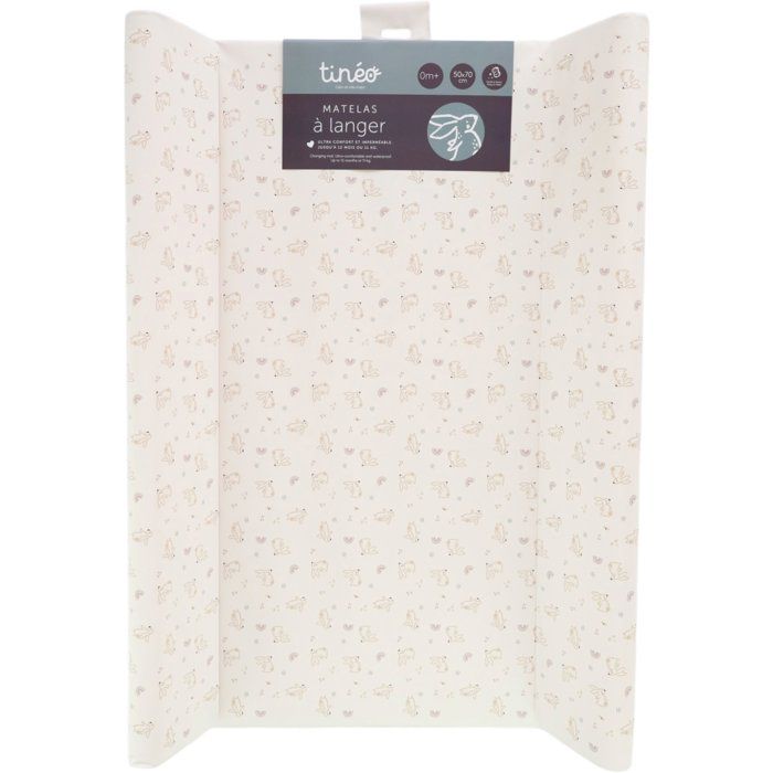 Image secondaire de Matelas à Langer TINEO Profilé PVC avec Motif Lapins - Confort et Hygiène