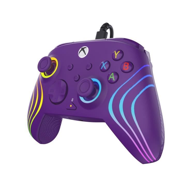 Image secondaire de Manette de jeu - Xbox Series X|S, Xbox One et PC - Afterglow Wave - RGB - Filaire - Violet - TURTLE BEACH