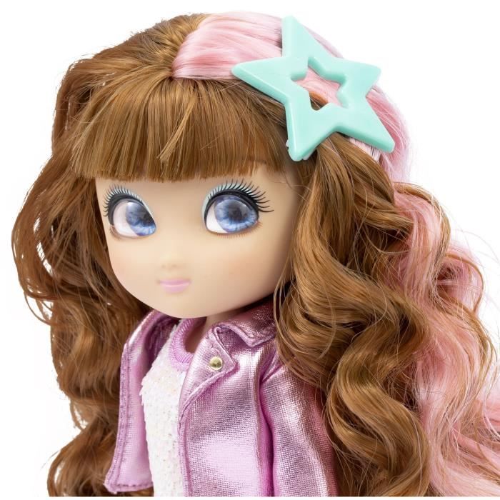 UNIQUE EYES, Poupée 25cm Sophia, regard qui te suit des yeux , avec cheveux Magiques, Jouet pour enfants des 3 ans, MYM083