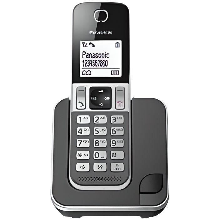 Panasonic KX-TGD310FRG Solo T?l?phone sans fil sans Repondeur Noir