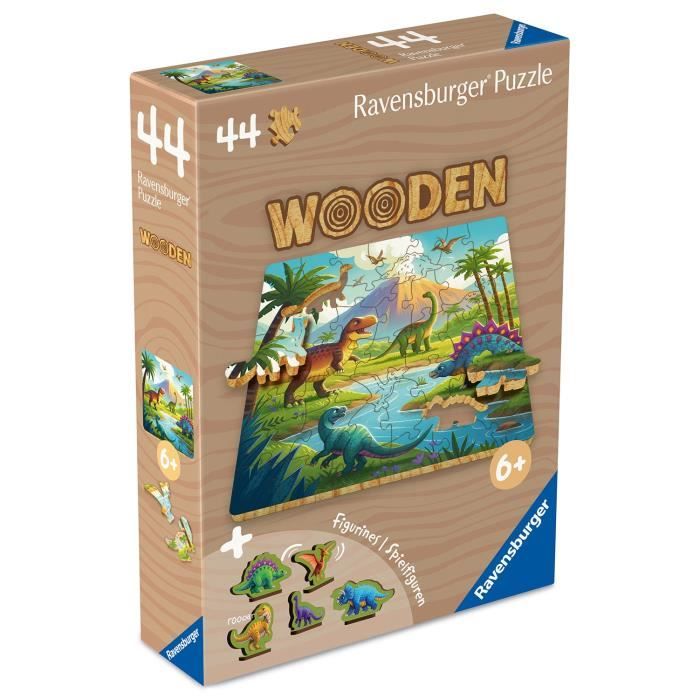 Image secondaire de Les dinosaures - Puzzle bois 44 pieces