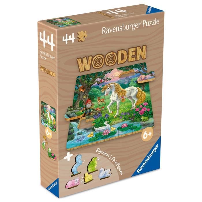 Image secondaire de Les licornes - Puzzle bois 44 pieces