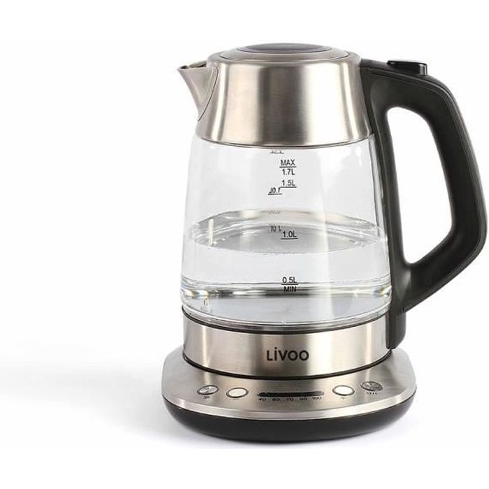 LIVOO DOD165 Teapot - Bollitore elettrico - a batteria - Grigio