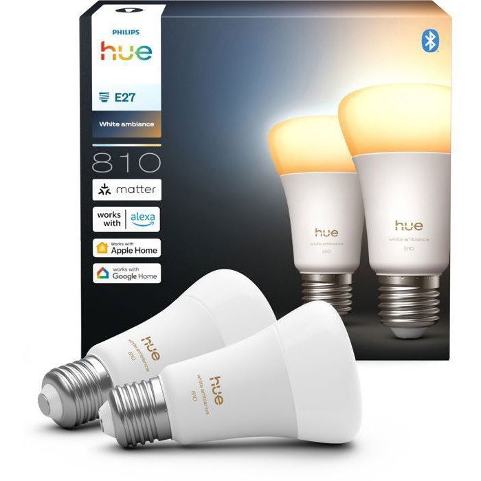 Image secondaire de Pack de 2 Ampoules LED Connectées Philips Hue E27 6W