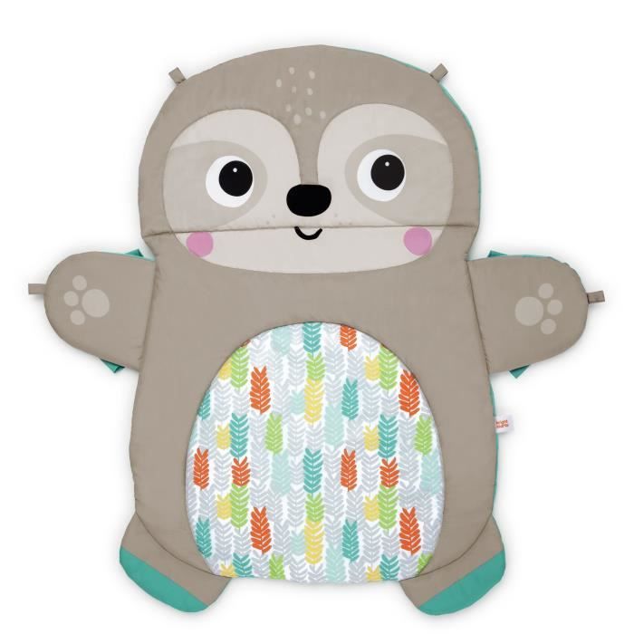 Tapis d'éveil BRIGHT STARS Paresseux - Taille XL - Avec coussin de maintien - 7.62 x 81 x 61 cm - Multicolore - Des la naissance