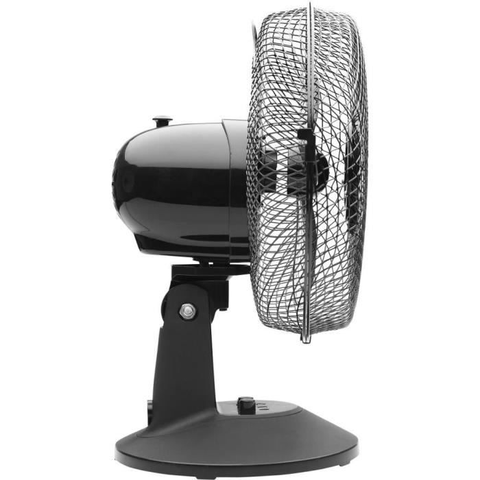 Image secondaire de Ventilateur de bureau - Sencor - SFE 2311BK - 2 vitesses - Oscillation 90° - Silencieux 51 dB