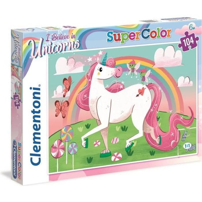 Clementoni - 104 pieces - Licornes