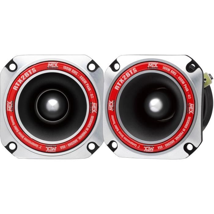 MTX AUDIO - Tweeter MTX ad alta efficienza RTX2BTs - Ø8cm - Bobina 25mm - 100W RMS - 400W - Peak 4O 102.0dB/2V/1m venduto singolarmente