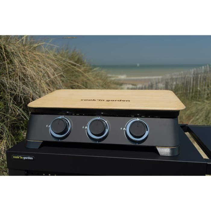 Image secondaire de Plancha gaz 2B - COOK'IN GARDEN - DUNE 70 - 3 brûleurs