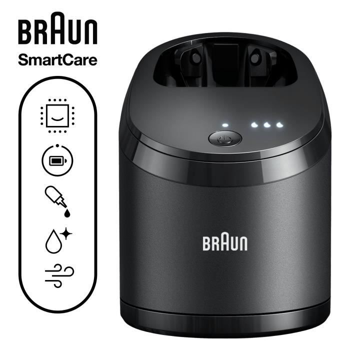 Braun Centre SmartCare 5-en-1, Noir, Recharge, Nettoyage, Compatible Avec Les Series 9 Et 8, Cartouches Clean & Renew