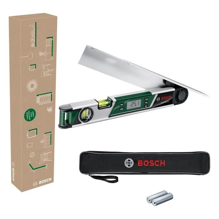 Calibro angolare UniversalAngle di Bosch (misurazione precisa e trasferimento di angoli fino a 220°, con funzione di calcolo integrata per