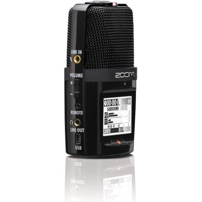 Zoom H2n Enregisteur numérique 4 pistes (2 stéréo) - 5 capsules micros offrant un enregistrement en mode MS ou en mode