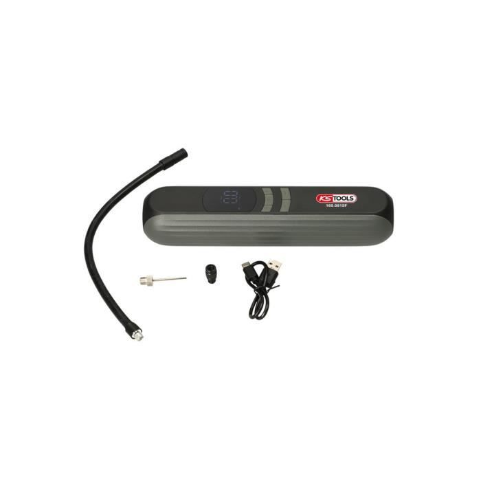 Compresseur - Portatif - KS TOOLS - 165.0815F - Mini compresseur rechargeable - Compresseur a air portatif - 150 psi max