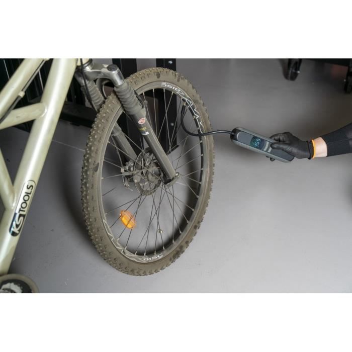 Image secondaire de Compresseur - Portatif - KS TOOLS - 165.0815F - Mini compresseur rechargeable - Compresseur a air portatif - 150 psi max